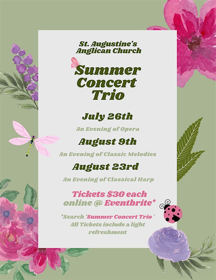 St. Augustine's Summer Concert Trio image