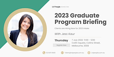 2023 Graduate IT Campus Recruitment Briefing