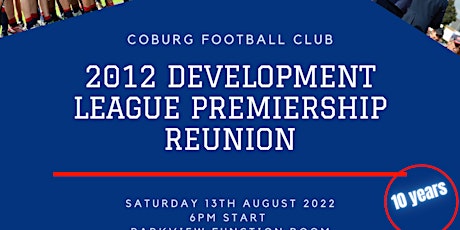 Coburg FC 2012 Dev league Premiership Reunion