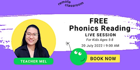 Free Phonics Reading Live session tickets