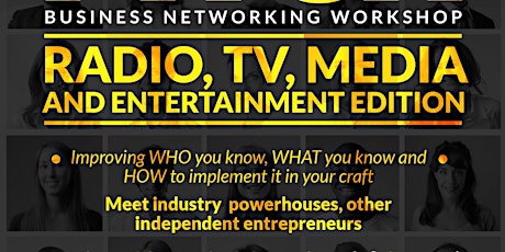 PITCH - Industry Specific Workshops - Radio, TV, Media and The Entertainment Industry primary image