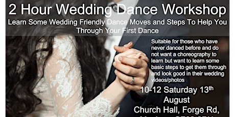 2 Hour Wedding Dance Workshop (Cardiff) tickets