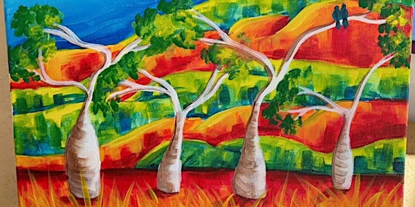 Paint Party - Bottle Tree Landscape
