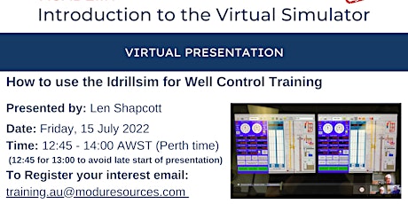 Introduction to the Virtual Drilling Simulator tickets