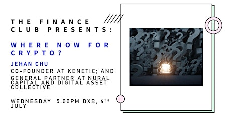The Finance Club presents - Where now for crypto? tickets