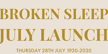 Broken Sleep Books July Launch tickets