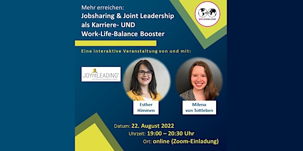 Jobsharing & Joint Leadership als Karriere- UND Work-Life-Balance Booster
