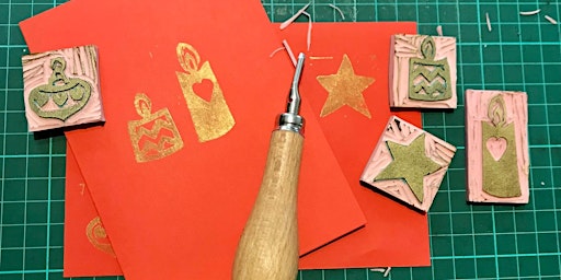 Festive Rubber Stamp Carving - perfect personal touches to cards and more