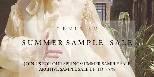 RENLI SU SPRING/SUMMER SAMPLE SALE