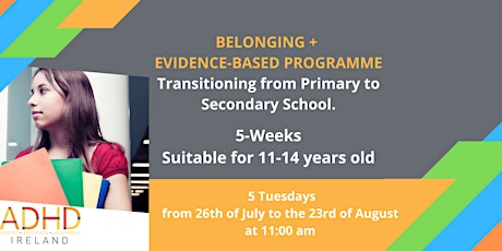 Transitioning from Primary to Secondary School 5-Week Programme tickets