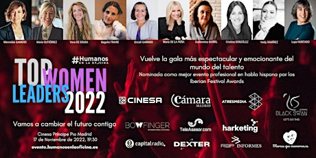 Gran Gala Top Women Leaders Madrid 2022. Vamos a cambiar el futuro entradas