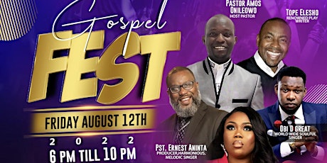 Gospel Fest Fundraiser!!	 Come and rejoice with us.