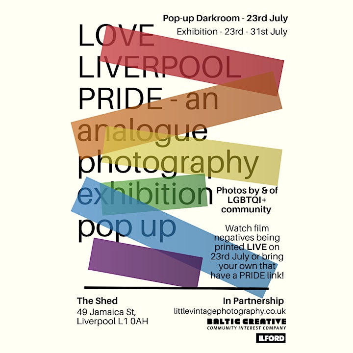 Love Liverpool Pride - Analogue Photography Exhibition & Pop-up Darkroom image