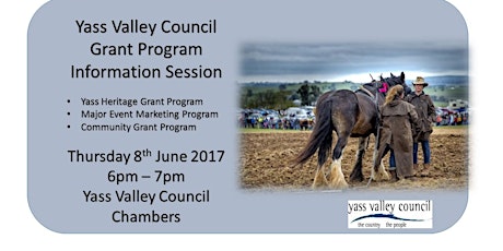 Yass Valley Council Grant Program Information Session primary image