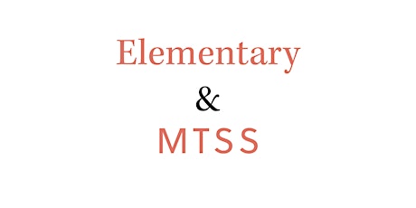 Elementary MTSS