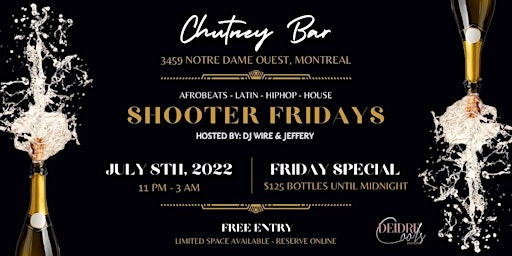 Shooter Fridays (Private Party)