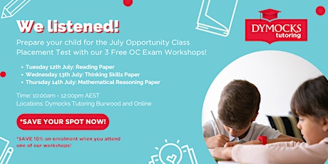 Free Opportunity Class Exam Workshops tickets