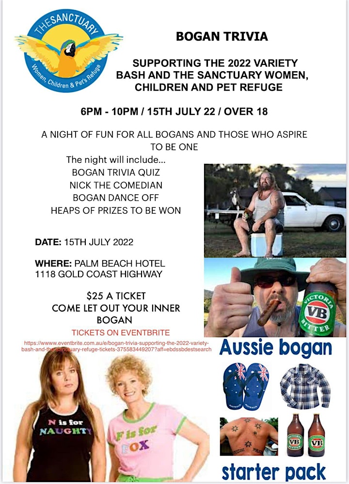 Bogan Trivia - Supporting the 2022 Variety Bash and The Sanctuary Refuge. image