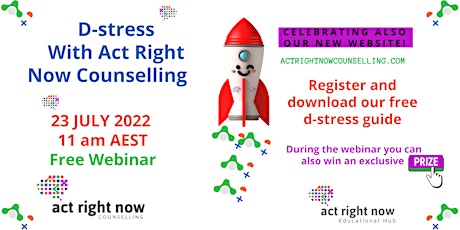 D-Stress with  Act Right Now Counselling Webinar tickets