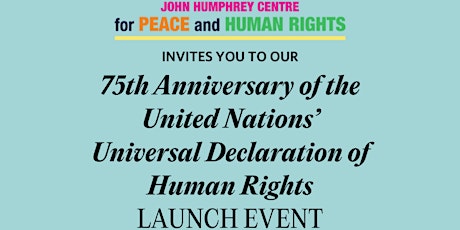 75th Anniversary of the Universal Declaration of Human Rights: Launch Event tickets