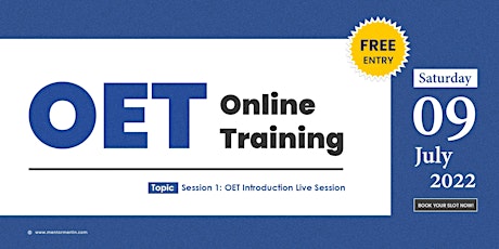 OET Training-OET Live Class Online -Introduction-Free Entry-Mentor Merlin tickets