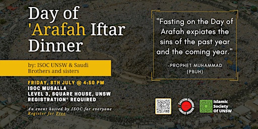 Arafah Day Iftar Dinner at ISOC - 8th July