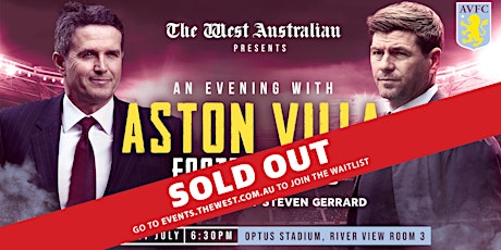 The West Australian presents an evening with Aston Villa Football Club tickets