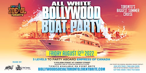 All White Bollywood Boat Cruise Party