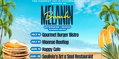 Melanin Brunch - Summer Networking + Brunch Series - Gourmet Burger Bistro tickets