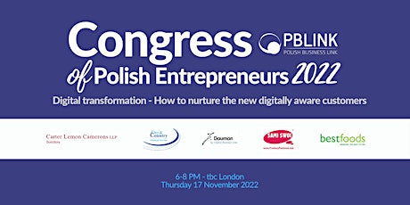 PBLINK Congress of Polish Entrepreneurs in the UK 2022 tickets