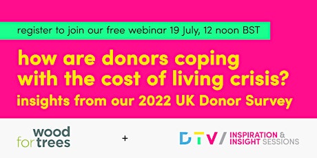 How are donors coping with the cost of living crisis? tickets