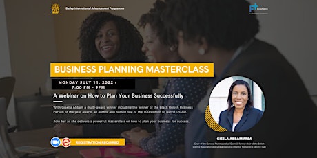 Business Planning Masterclass tickets