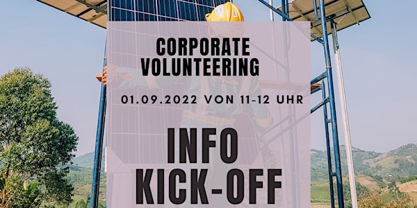 Info Kick-Off Corporate Volunteering (September 22)
