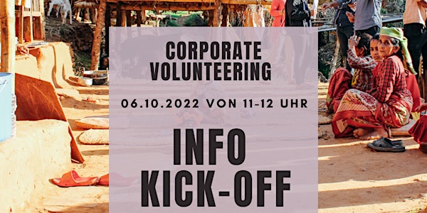Info Kick-Off Corporate Volunteering (Oktober 22)