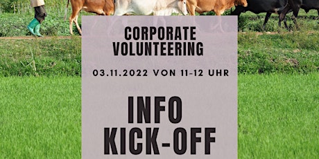 Info Kick-Off Corporate Volunteering (November 22)