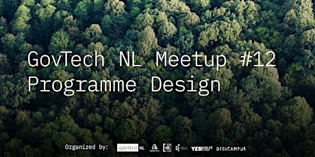 GovTech NL Meetup #12 - Programme Design tickets