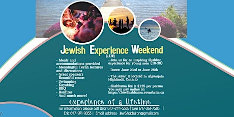 Jewish Experience Weekend primary image