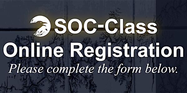 SOC-Class - March 7-9 2023 - Eastern Time - ONLINE ONLY