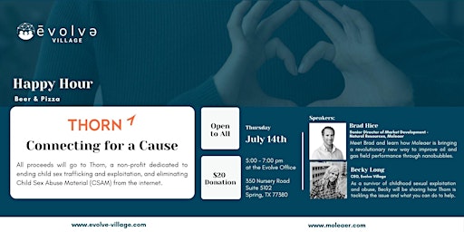 Connecting for a Cause - Evolve Happy Hour July