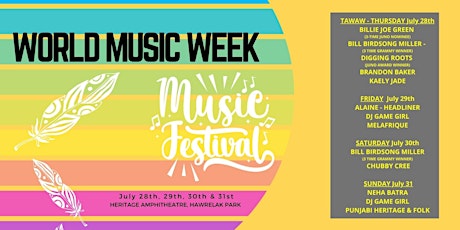 World Music Week (hosted by Edmonton Heritage Festival Association) tickets