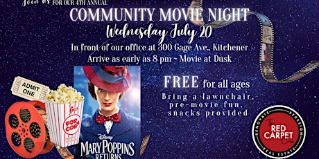 FREE Community Outdoor Movie Night tickets
