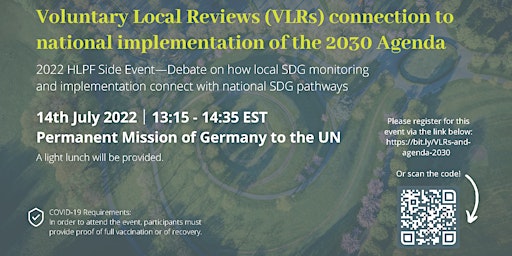 Voluntary Local Reviews (VLRs) and 2030 Agenda national implementation
