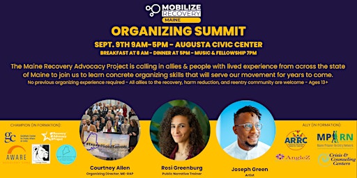Mobilize Recovery in Maine: Organizing Summit