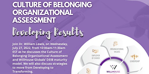 Culture of Belonging Assessment Results: Developing