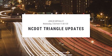NCDOT Triangle Updates tickets