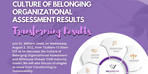 Culture of Belonging Assessment Results: Transforming