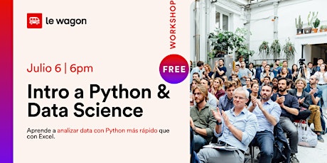 Workshop gratuito: Análisis de data con Python, más rápido que con Excel entradas