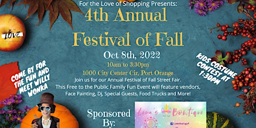 4th Annual Festival of Fall Street Fair