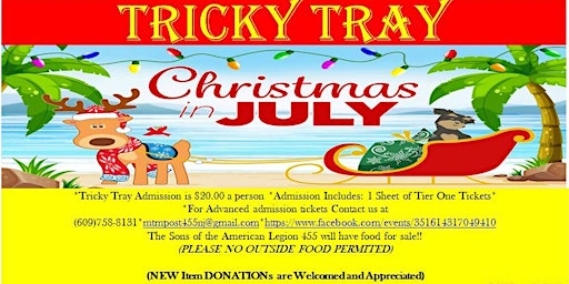 Christmas in July  Tricky Tray Event