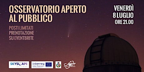 Apertura mensile al pubblico dell'Osservatorio di Talmassons, (luglio 2022) biglietti